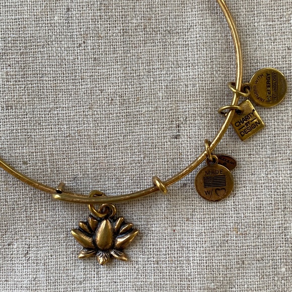 Alex and Ani Lotus Blossom Bangle - Picture 2 of 4